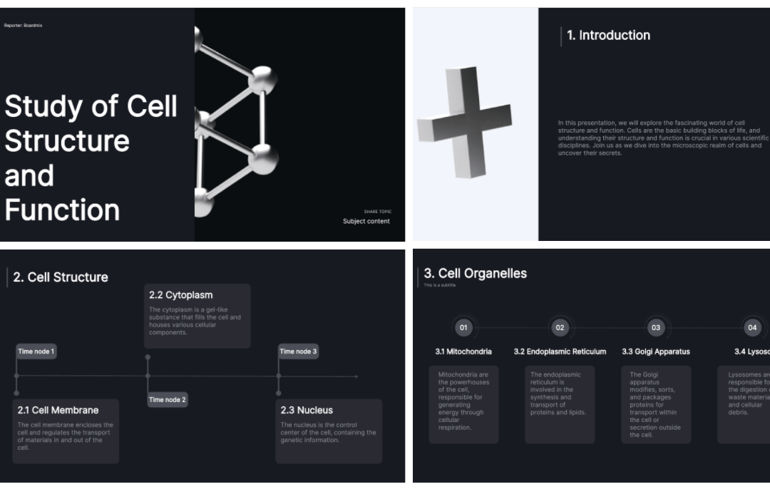 Study of Cell Structure and Function