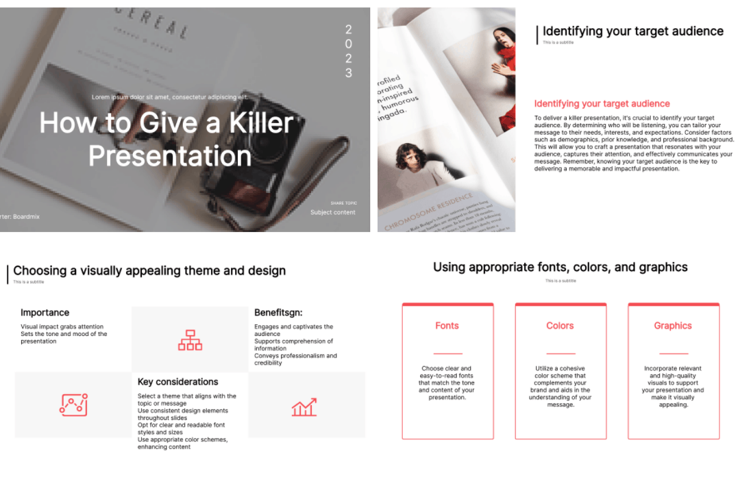 How to Give a Killer Presentation