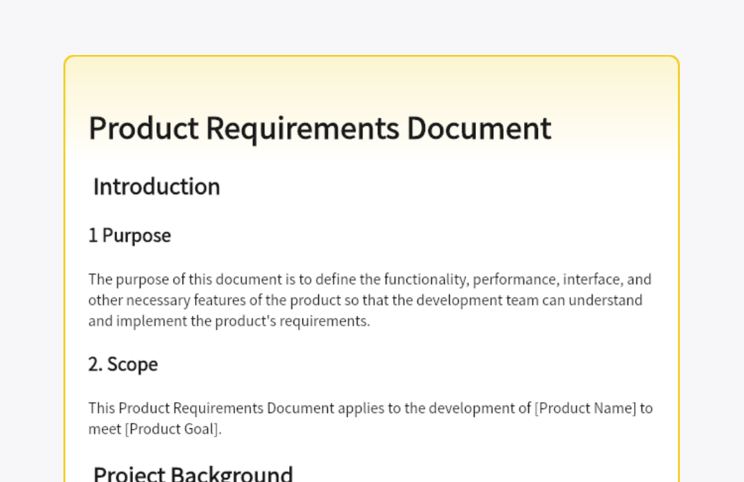 Product Requirements Document (PRD) 