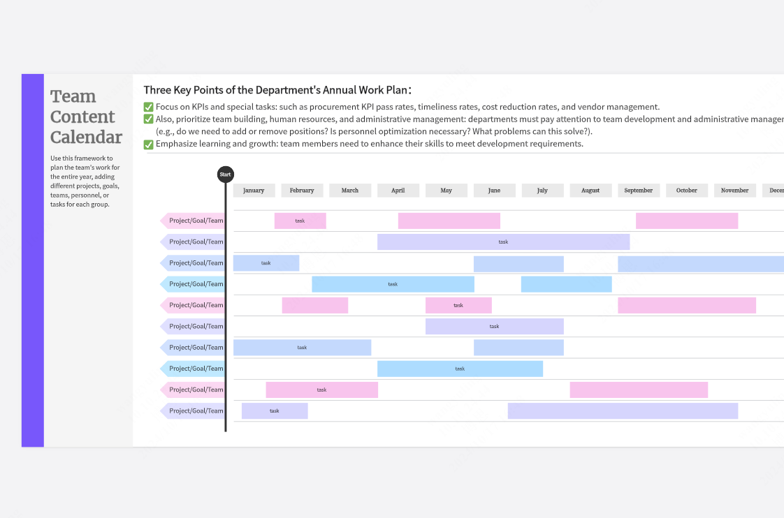 Team Content Calendar Templates For 2024