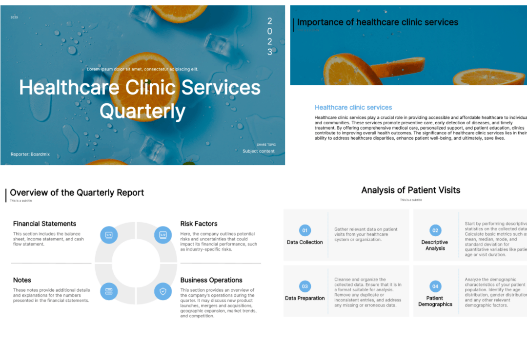 Healthcare Clinic Services Quarterly