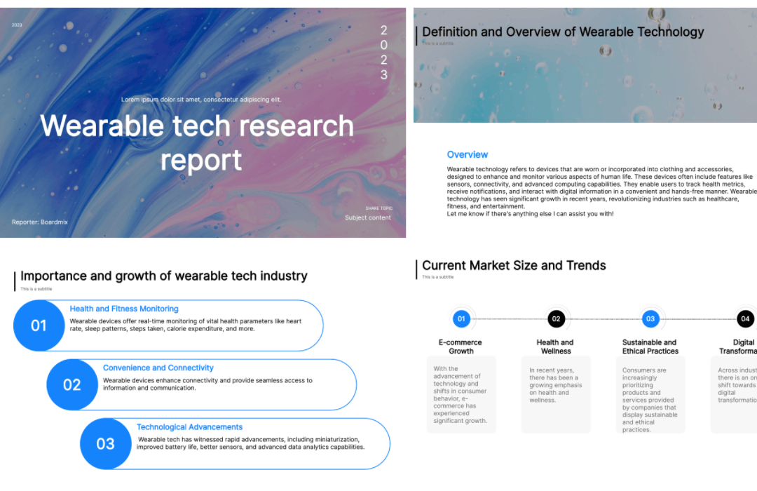 Wearable tech research report